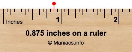 Uses of 7.875 on a Ruler